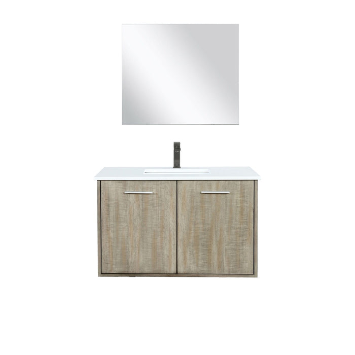 Lexora Home Fairbanks Bath Vanity with Cultured Marble Countertop