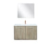 Lexora Home Fairbanks Bath Vanity with Cultured Marble Countertop