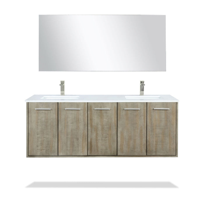 Lexora Home Fairbanks Bath Vanity with Cultured Marble Countertop