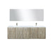 Lexora Home Fairbanks Bath Vanity with White Quartz Countertop