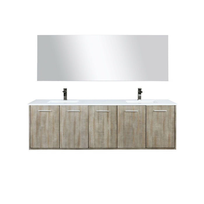 Lexora Home Fairbanks Bath Vanity with Cultured Marble Countertop