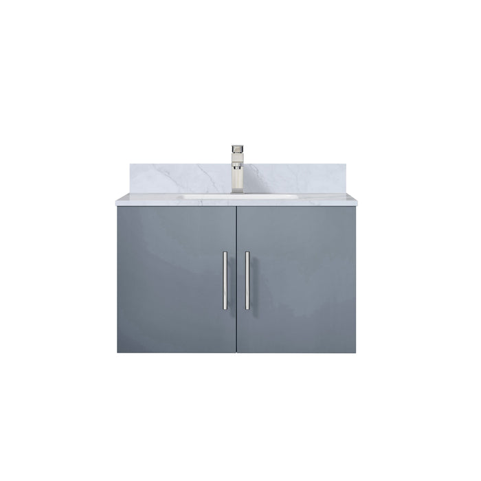 Lexora Home Geneva Bath Vanity with Carrara Marble Countertop