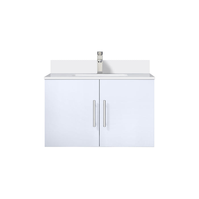 Lexora Home Geneva Bath Vanity with White Quartz Countertop