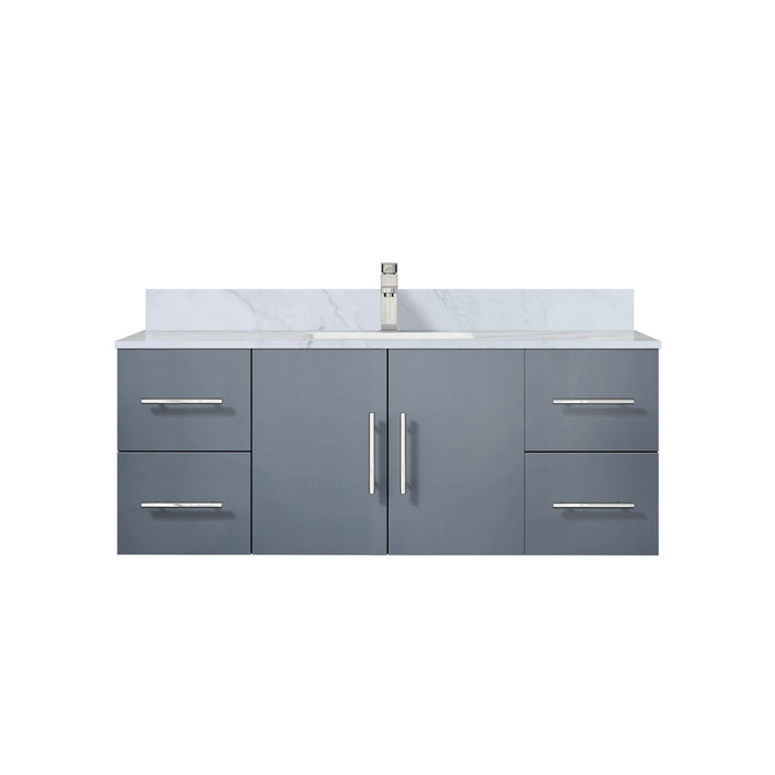 Lexora Home Geneva Bath Vanity with Carrara Marble Countertop