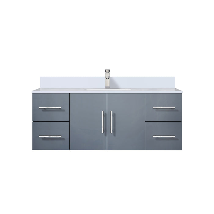 Lexora Home Geneva Bath Vanity with White Quartz Countertop