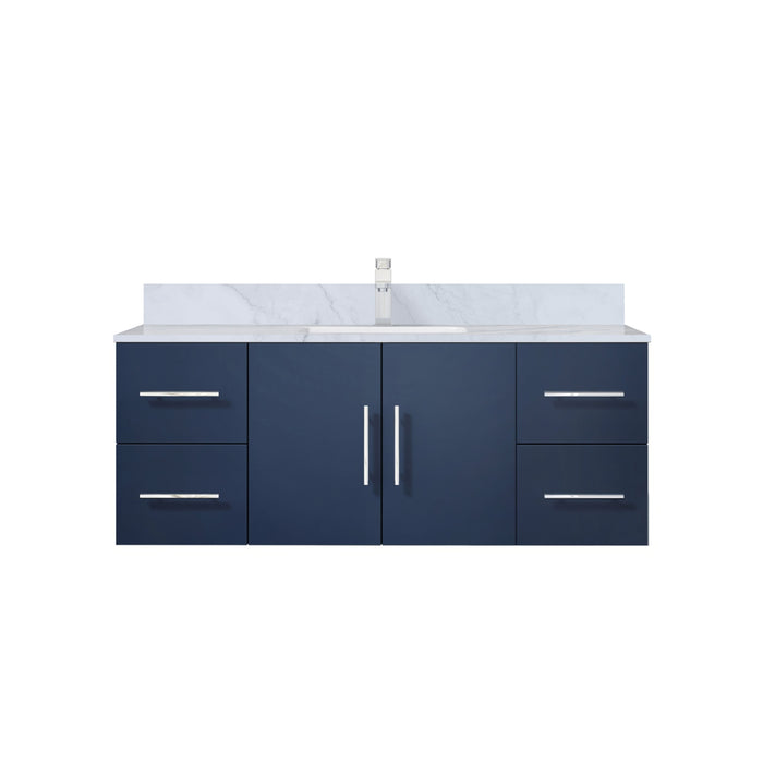 Lexora Home Geneva Bath Vanity with Carrara Marble Countertop