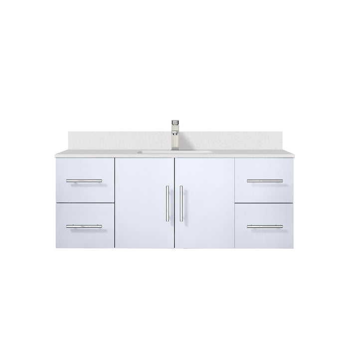 Lexora Home Geneva Bath Vanity with White Quartz Countertop