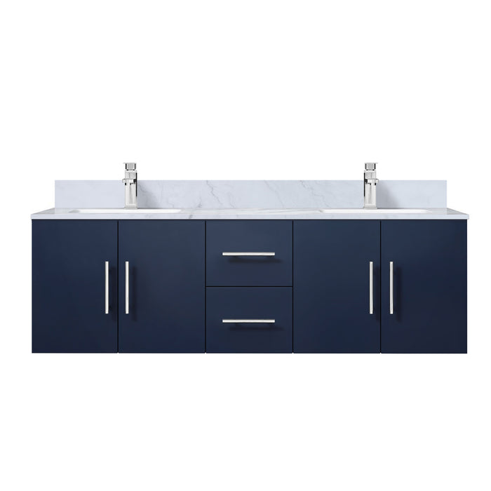 Lexora Home Geneva Bath Vanity with Carrara Marble Countertop