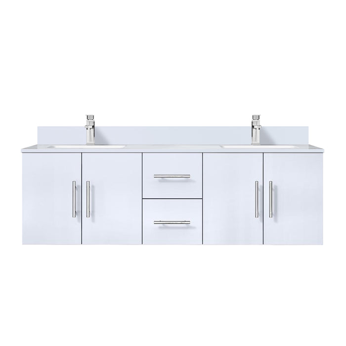 Lexora Home Geneva Bath Vanity with Cultured Marble Countertop