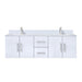 Lexora Home Geneva Bath Vanity with White Quartz Countertop