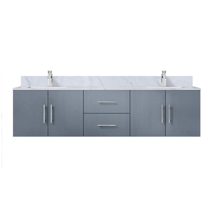 Lexora Home Geneva Bath Vanity with Carrara Marble Countertop