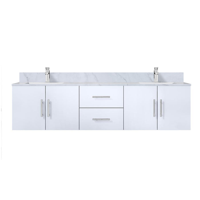 Lexora Home Geneva Bath Vanity with Carrara Marble Countertop