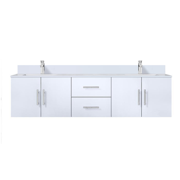 Lexora Home Geneva Bath Vanity with White Quartz Countertop