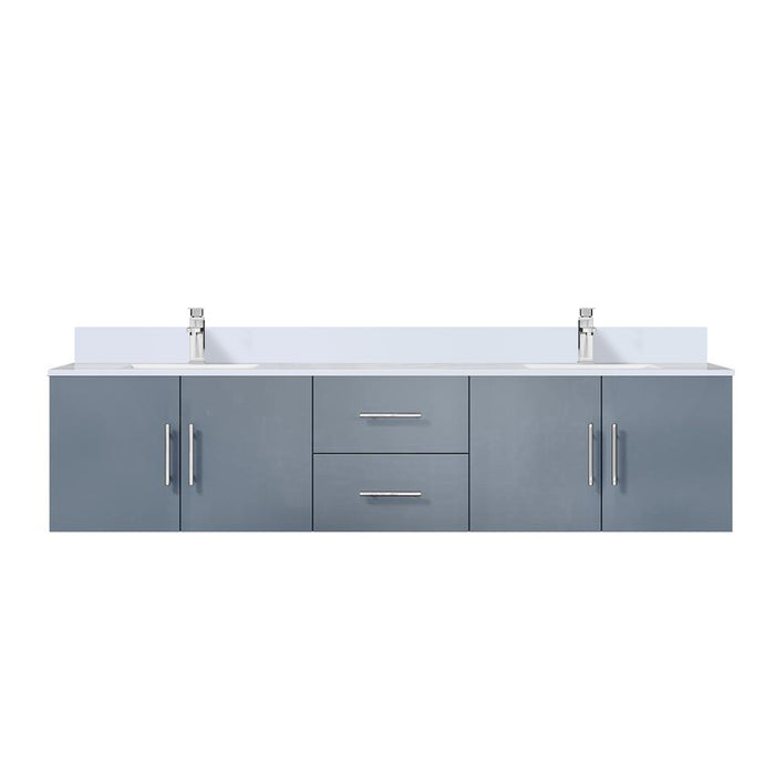 Lexora Home Geneva Bath Vanity with White Quartz Countertop