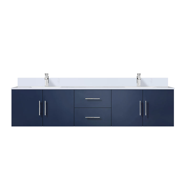 Lexora Home Geneva Bath Vanity with White Quartz Countertop