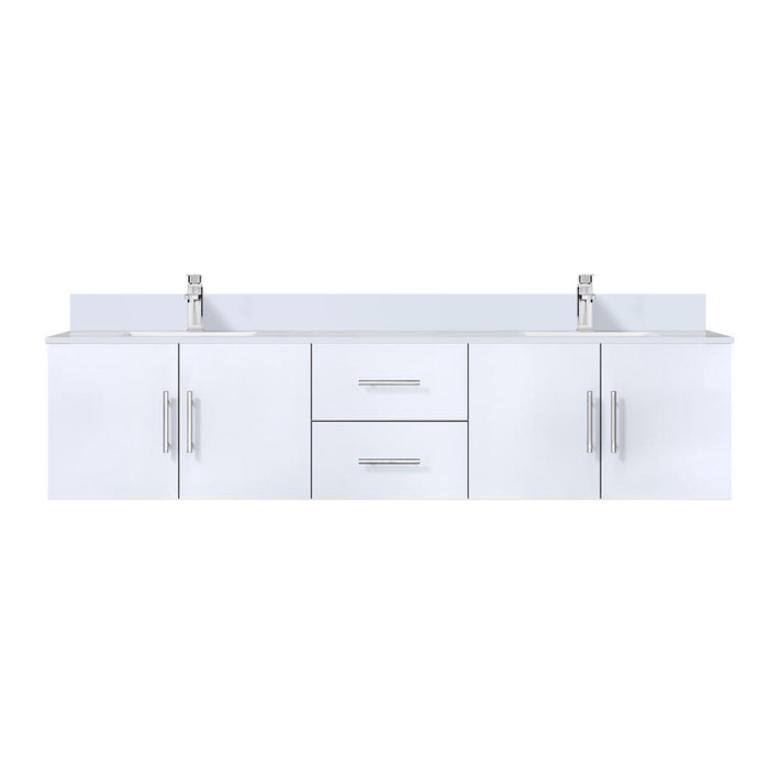 Lexora Home Geneva Bath Vanity with Cultured Marble Countertop