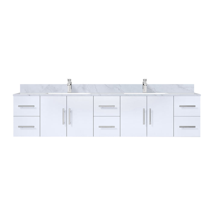 Lexora Home Geneva Bath Vanity with Carrara Marble Countertop