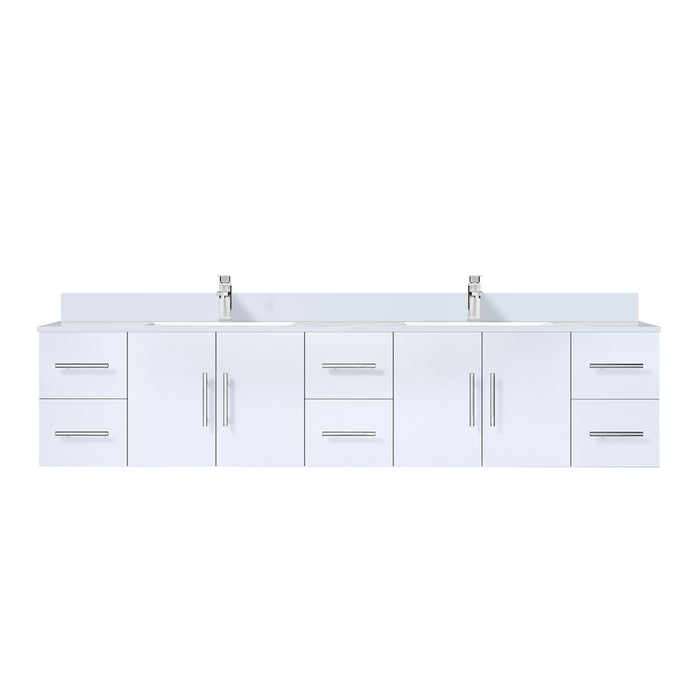 Lexora Home Geneva Bath Vanity with Cultured Marble Countertop