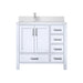 Lexora Home Jacques 36" Bath Vanity with White Quartz Countertop