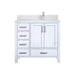Lexora Home Jacques 36" Bath Vanity with Cultured Marble Countertop
