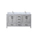 Lexora Home Jacques Bath Vanity with Carrara Marble Countertop