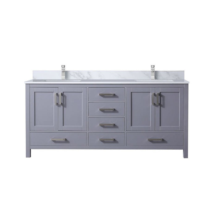 Lexora Home Jacques Bath Vanity with Carrara Marble Countertop