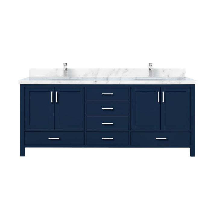 Lexora Home Jacques Bath Vanity with Carrara Marble Countertop