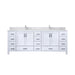 Lexora Home Jacques Bath Vanity with Carrara Marble Countertop