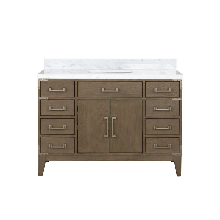 Lexora Home Laurel Bath Vanity with Carrara Marble Countertop