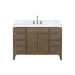 Lexora Home Laurel Bath Vanity with Carrara Marble Countertop