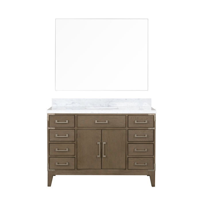 Lexora Home Laurel Bath Vanity with Carrara Marble Countertop