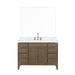 Lexora Home Laurel Bath Vanity with Carrara Marble Countertop