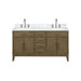 Lexora Home Laurel Bath Vanity with Carrara Marble Countertop