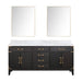 Lexora Home Laurel Bath Vanity with Carrara Marble Countertop