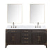 Lexora Home Laurel Bath Vanity with Carrara Marble Countertop