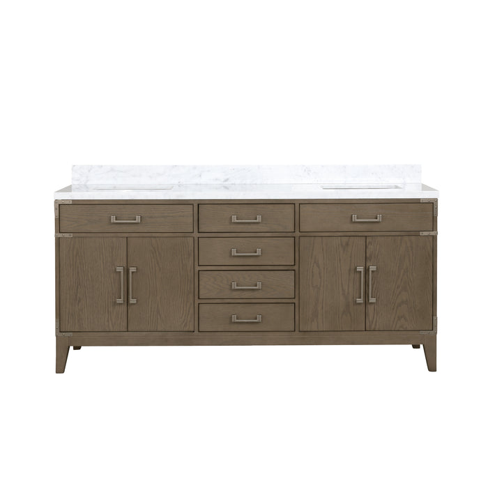 Lexora Home Laurel Bath Vanity with Carrara Marble Countertop