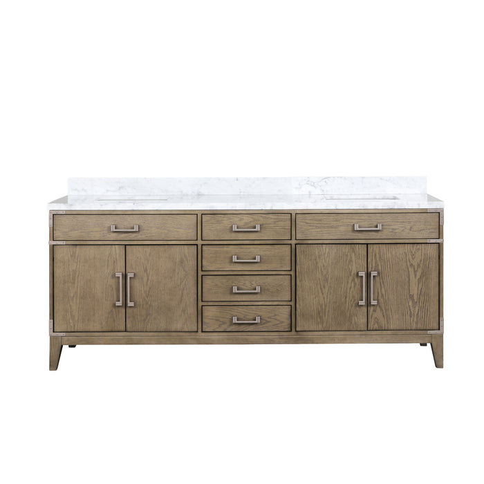 Lexora Home Laurel Bath Vanity with Carrara Marble Countertop