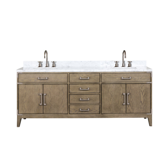 Lexora Home Laurel Bath Vanity with Carrara Marble Countertop