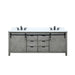 Lexora Home Marsyas Bath Vanity with Cultured Marble Countertop