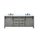 Lexora Home Marsyas Bath Vanity with White Quartz Countertop