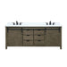 Lexora Home Marsyas Bath Vanity with White Quartz Countertop