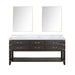 Lexora Home Norwalk Bath Vanity with Carrara Marble Countertop