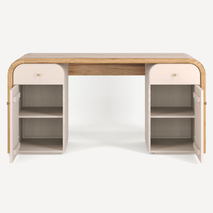 Union Home Liam Oak Desk LVR00962