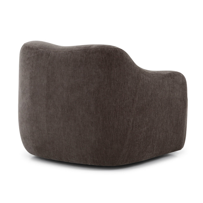 Union Home Orla Upholstered Swivel Chair - Chenille LVR00964