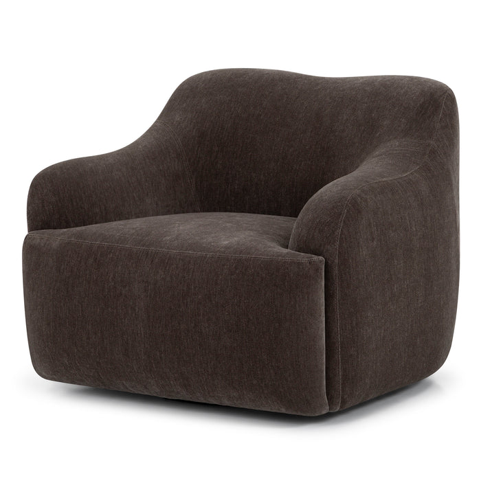 Union Home Orla Upholstered Swivel Chair - Chenille LVR00964