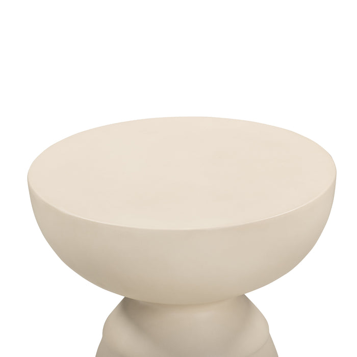 Union Home Echo End Table - Off White LVR00975
