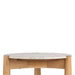Union Home Carver Marble Side Table - Morchana Brown LVR01001