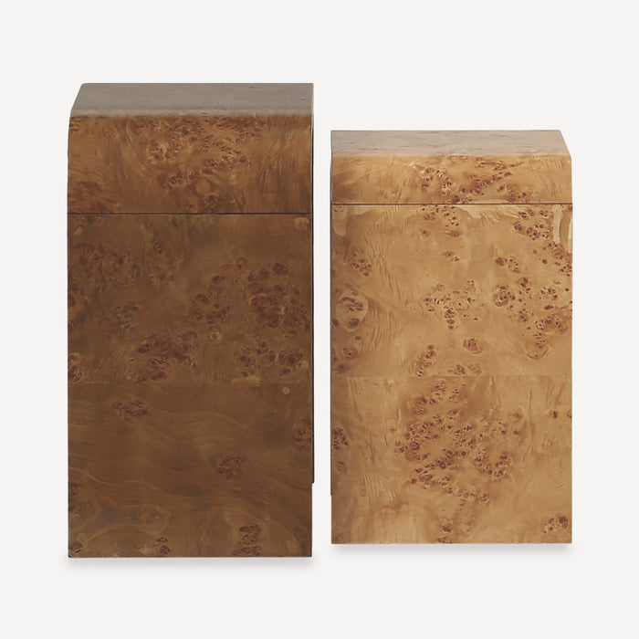 Union Home Liam Burl Nesting Side Table (Set of 2) LVR01018