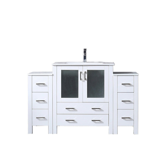 Lexora Home Volez Bath Vanity with Ceramic Countertop and Faucet