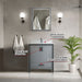 Lexora Home Ziva Bath Vanity with White Quartz Countertop